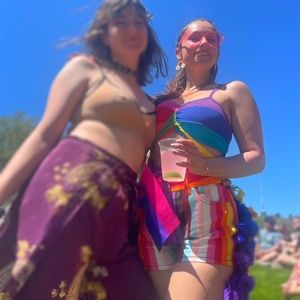 Dolls Kill Rainbow Shorts